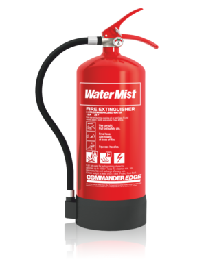 NEW CommanderEDGE 6ltr Water Mist Fire Extinguisher